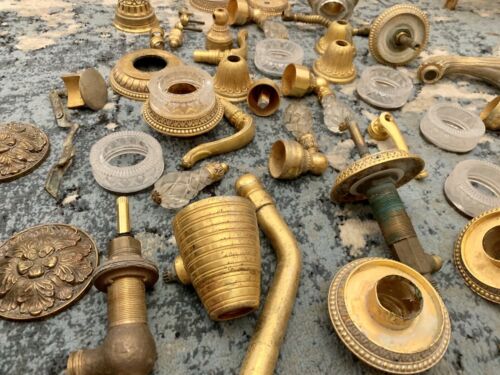 Lot Gold Crystal Bathroom Sherle Wagner Phylrich Part Faucet Robe Hooks Artistic