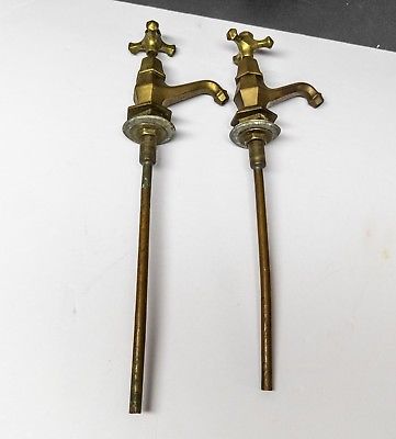 Antique Brass Hot Cold Sink Faucets