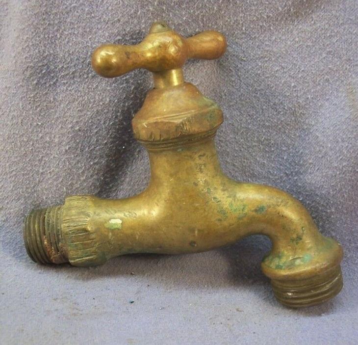 ANTIQUE BRASS FAUCET AS FOUND STEAM PUNK MAN CAVE