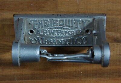 Cast Iron Toilet Paper Roll Holder The Equity APW Paper Co Albany NY Antique TP