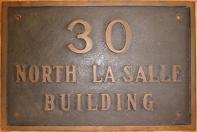 VINTAGE CHICAGO STOCK EXCHANGE SIGN ARCHITECTURAL HISTORY 30 NORTH LASALLE AIC