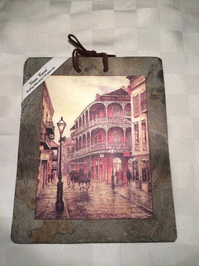 Vtg Vieux Carre Roofing Slate Tile Royal Street New Orleans 175 Yr Old Roof Tile