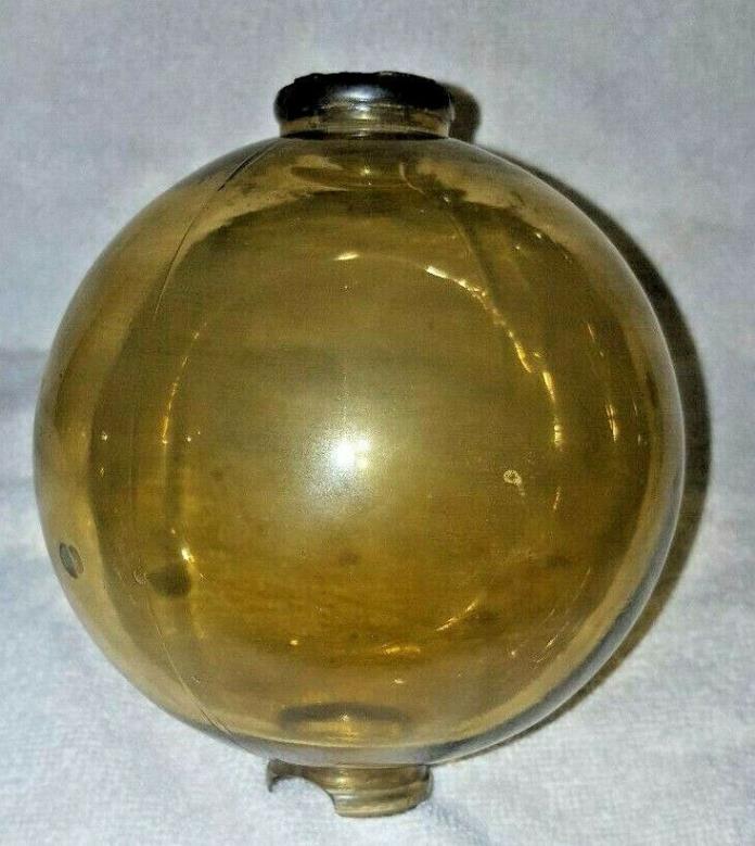 Antique Amber Glass Lightning Rod Ball