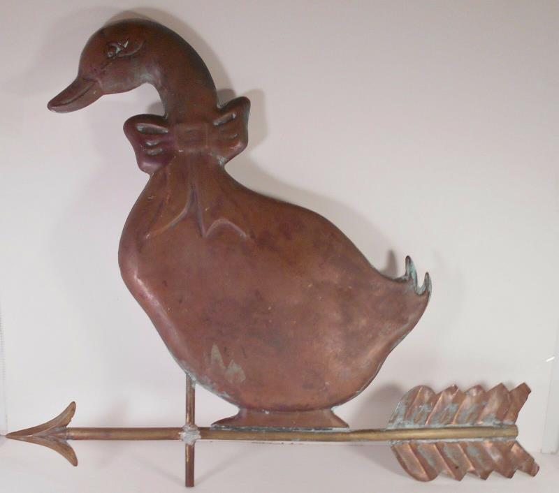 Vintage/Antique  Mother Goose Copper & Brass Weather Vane