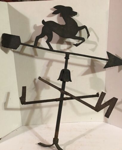 ANTIQUE WEATHER VANE DEER DOE / HAND FORGED WEATHERVANE