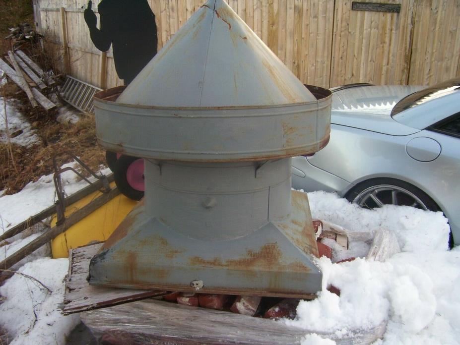 Vintage Original Barn Cupola Galvanized Tin Roof Vent Barn patina 3X3X4
