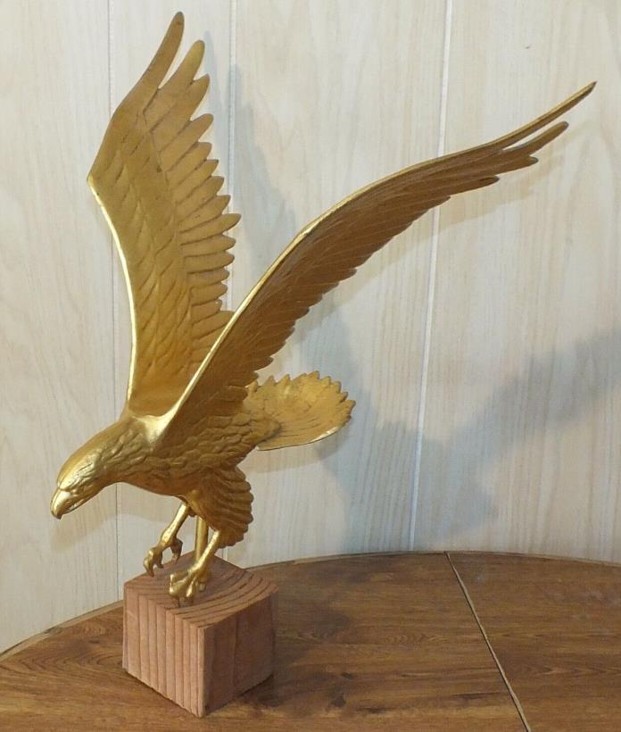 Topper for Weather Vane -Eagle Wings Spread Brass Roof Coppola 16