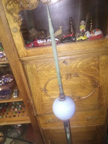 Blue Glass Ball And Copper Lightning Rod