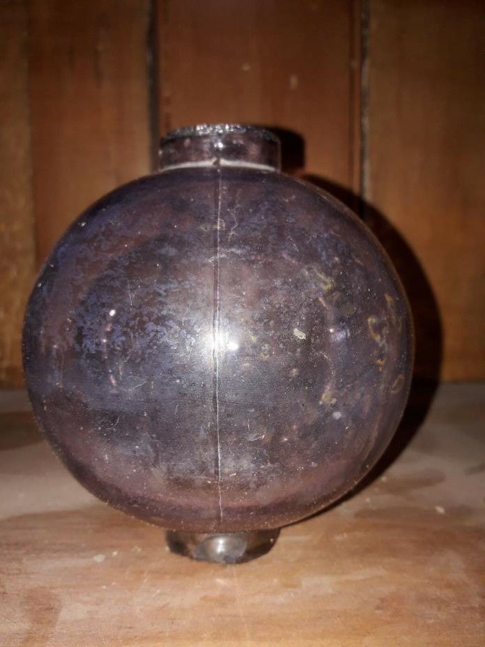 Antique Lightning Rod Ball Purple Amethyst Glass rarer small size