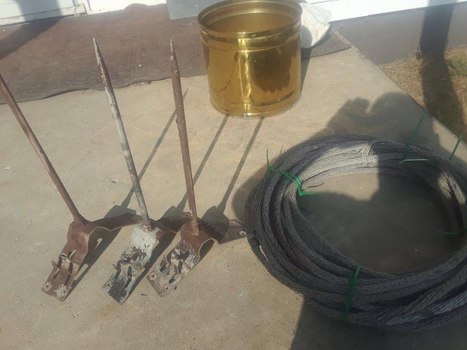 Aluminum Lightning Rods Short Roof Mount Vintage  with cable