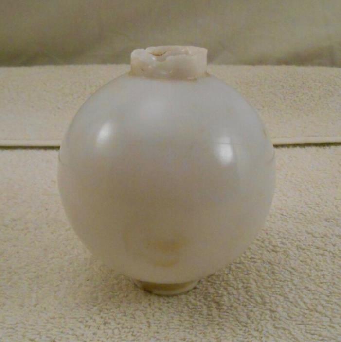 Lightning Rod Ball White Milk Glass ( Cabin, Home, Barn Decor )