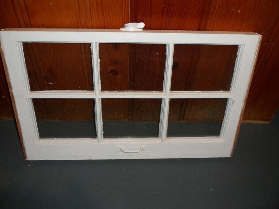 VINTAGE ANTIQUE WOOD WINDOW 6 PANE SASH 30 X 18 PICTURE FAME PINTREST