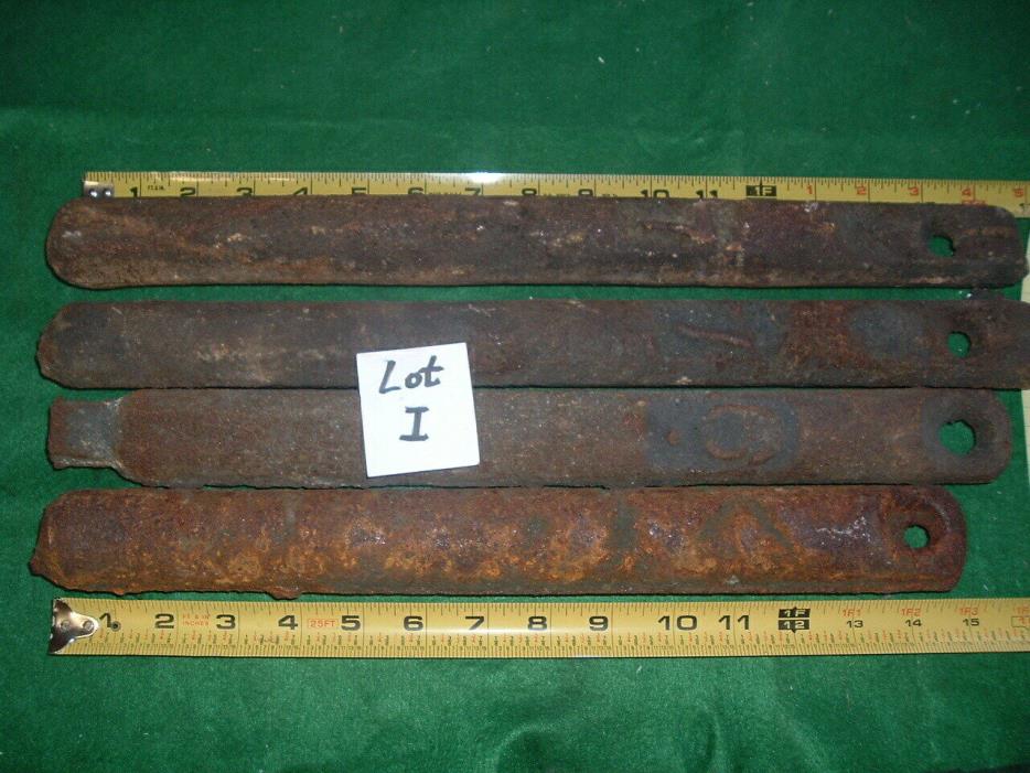 Lot of 4 ANTIQUE CAST IRON DOUBLE HUNG WINDOW SASH COUNTER WEIGHTS 7 lbs POUNDS