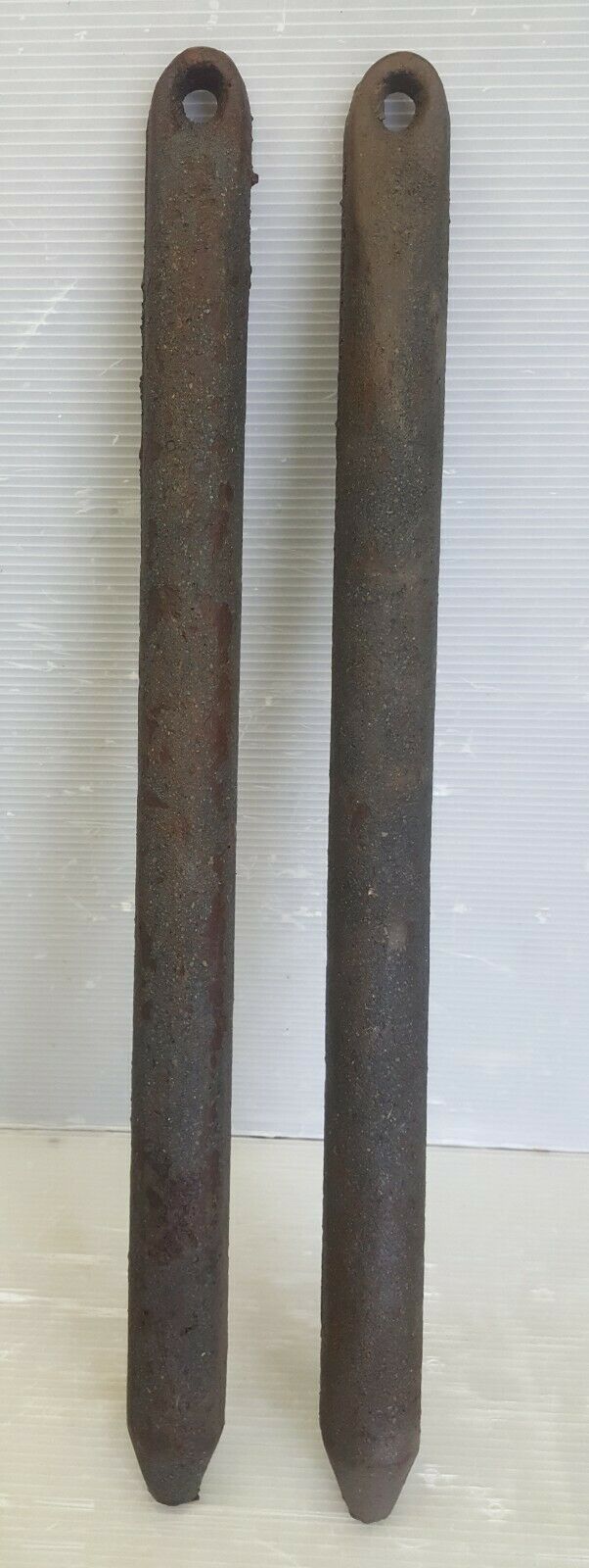 Lot of 2 Vintage Cast Iron Window Weights 11 Pounds Each 23