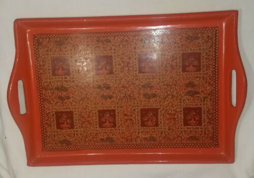 Antique Burmese Lacquerware Tray