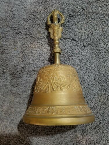 Very Detailed Antique Brass Bell