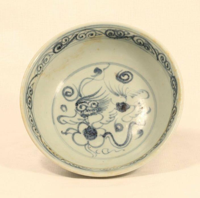 Ming- Qing Dynasty blue and white porcelain bowl