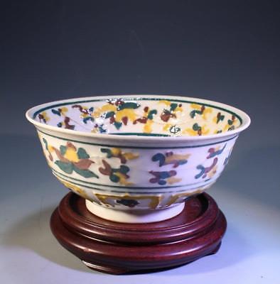 Antique Chinese Enameled Porcelain Bowl,