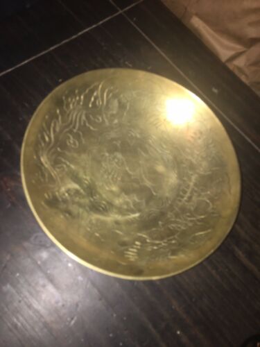 #25) Brass Carved China Bowl
