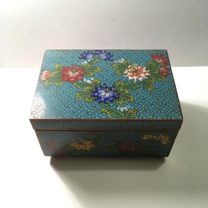 Chinese Antique Cloisonne Enamel Box