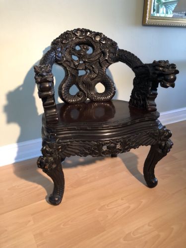 Antique Chinese Dragon Chair