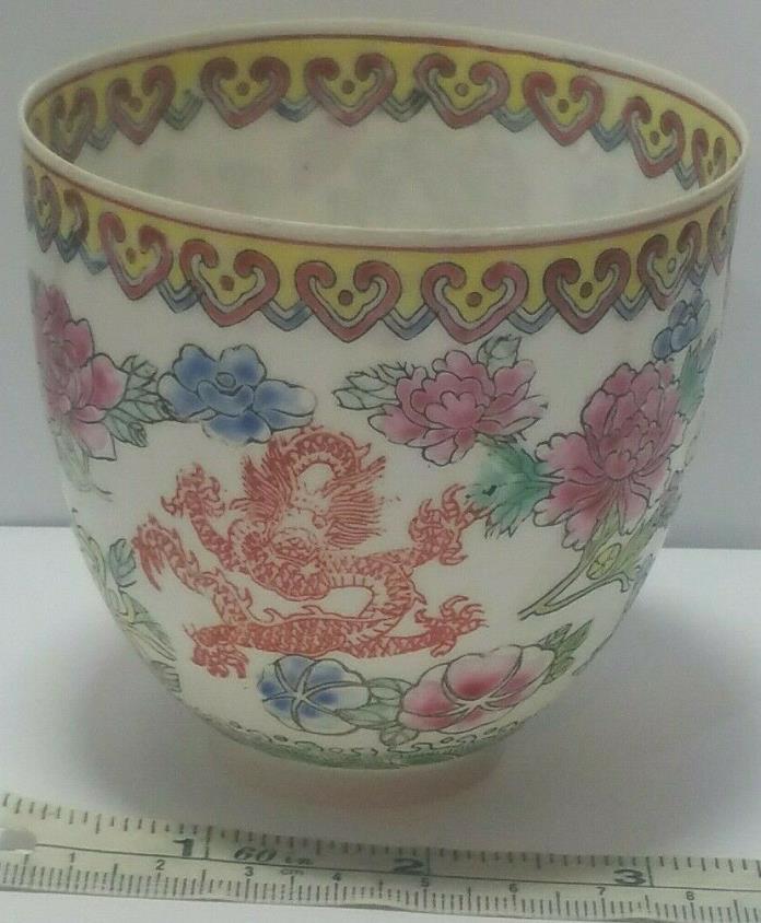 Vintage Chinese Jingdezhen Eggshell Porcelain Tea Cup. 3.25