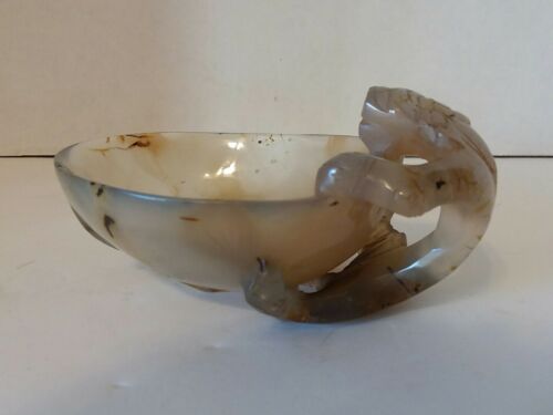 Antique Chinese Carved Agate Cup