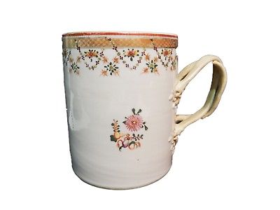 18th Century Chinese Export Porcelain Tankard Mug
