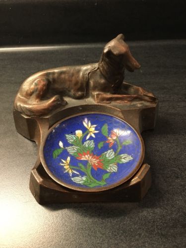 Vintage Metal Dog   Cloisonné