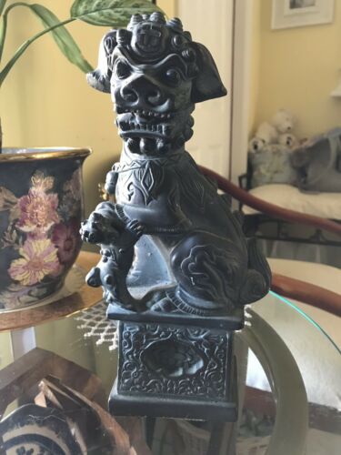 Antique RARE Chinese Ceramic Art Pottery Foo Dog Art Statue Sculpture Baby