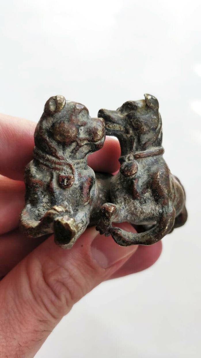 Antique Chinese Bronze Scroll Weight