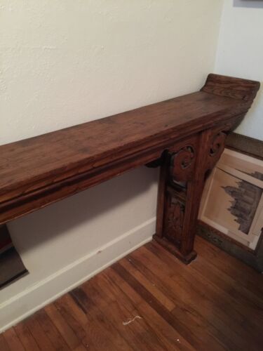 Magnificent Rare 1800's Wood Plank Chinese Altar Table