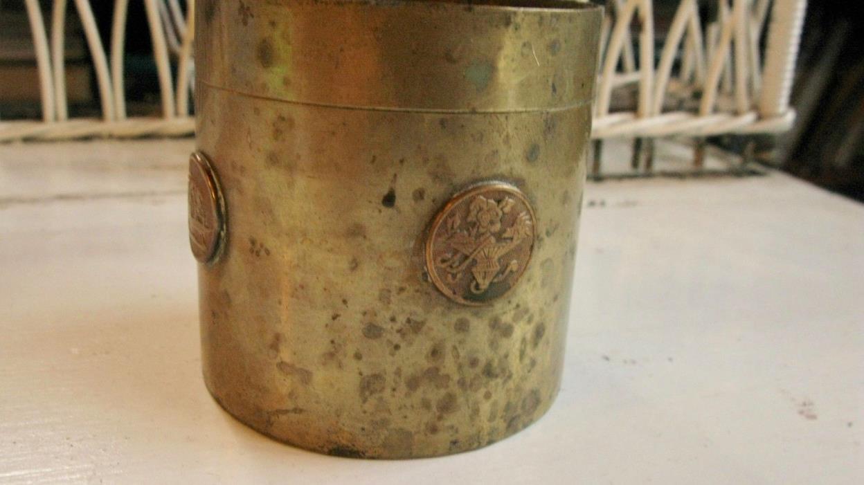 Antique Chinese Brass Tea Caddy