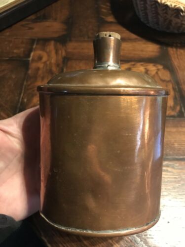 Antique Copper TEA CADDY cannister Jar