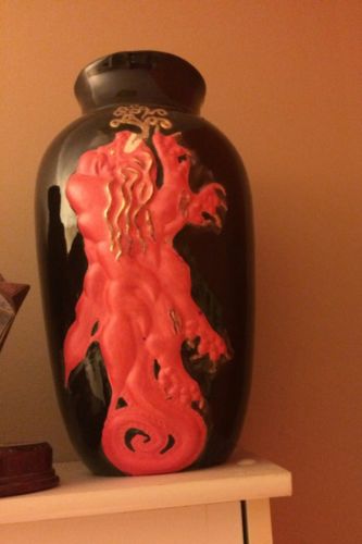 Ceramic Red Dragon 12.5