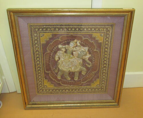 Indian Elephant with Rider Embellished Embroidery 30