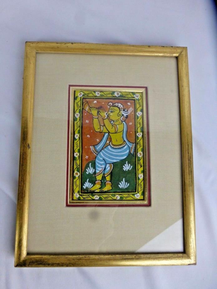 Fold Art / Indian Orissa Hindu ca. 1970s, framed, 10