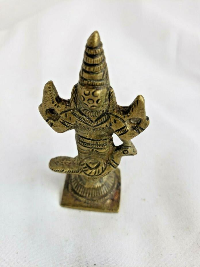 Nice old indian / Hindu bronze figurine 3