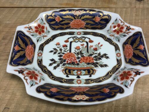 Antique Imari Basket Of Flowers Bowl  Signed #16