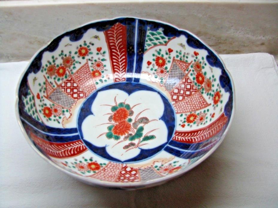 GORGEOUS ANTIQUE PORCELAIN IMARI BOWL