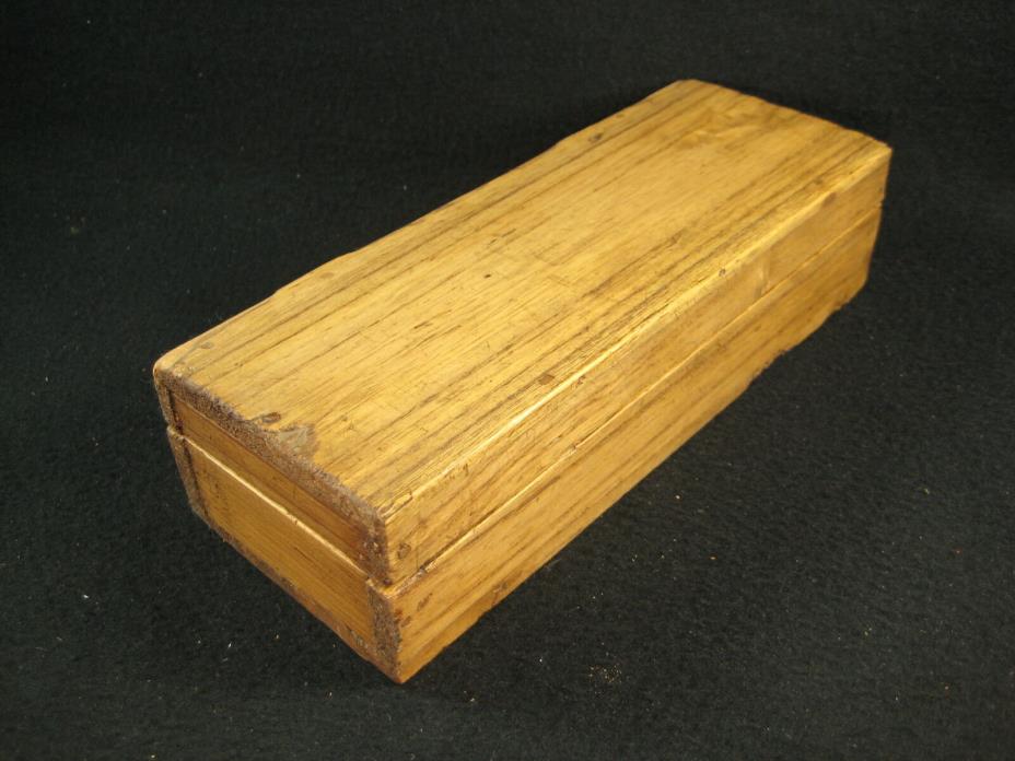 JAPANESE ANTIQUE (c.1185) 834 YR OLD HEIAN ERA SIGNED PAULOWNIA WOOD LIDDED BOX