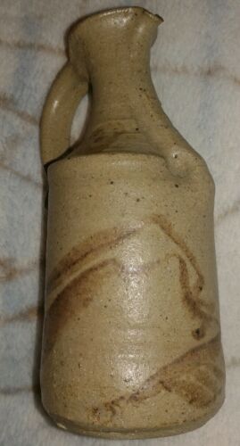 Antique Japanese Clay Pottery Sake Bottle / Pitcher
