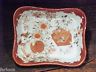 JAPAN 19th C KUTANI 5 Character Mark ORNATE SMALL TRAY Iron Red & Pearl