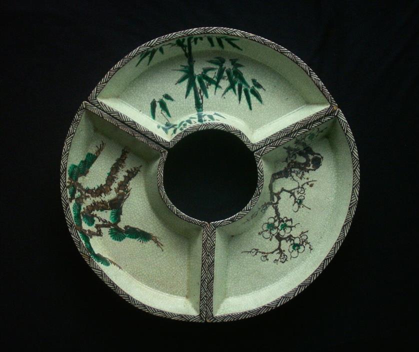 Antique Japanese Pottery Dish Set