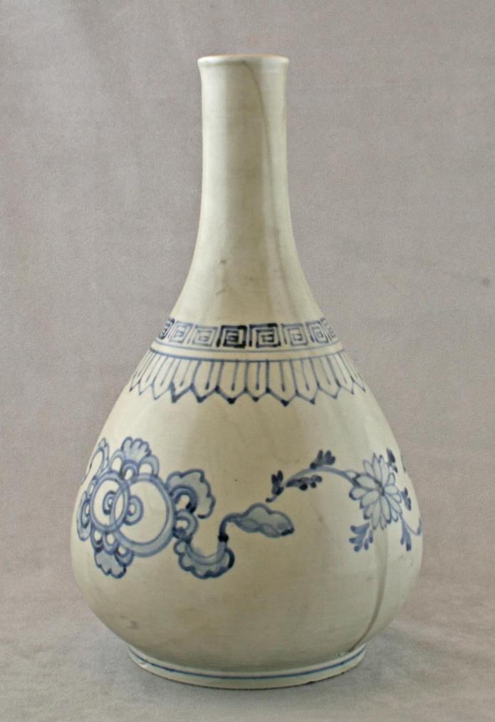 Korean blue and white Joseon porcelain vase
