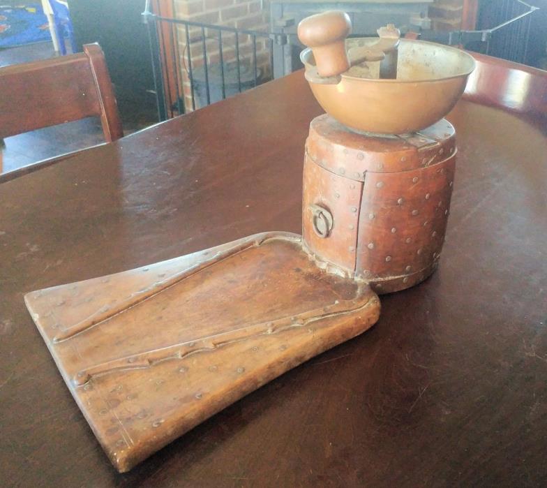 Antique Constantinople signed coffee grinder.