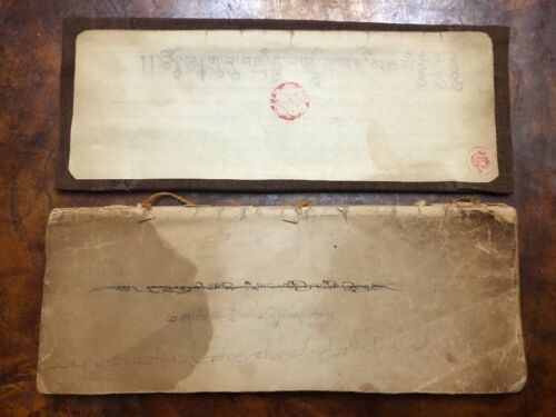 ANTIQUE TIBETAN BUDDHIST HANDWRITTEN   Astrological COMPLETE  SUTRA.