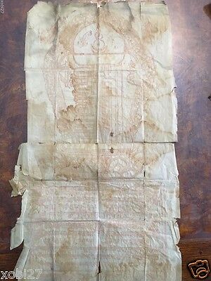 ANTIQUE TIBETAN BUDDHIST WOODBLOCK PRINT ON PAPER
