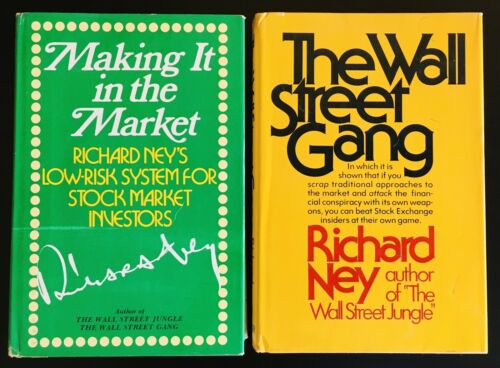 2 books by Richard Ney Wall Street Gang & Making It In The Stock Market w/ DJs
