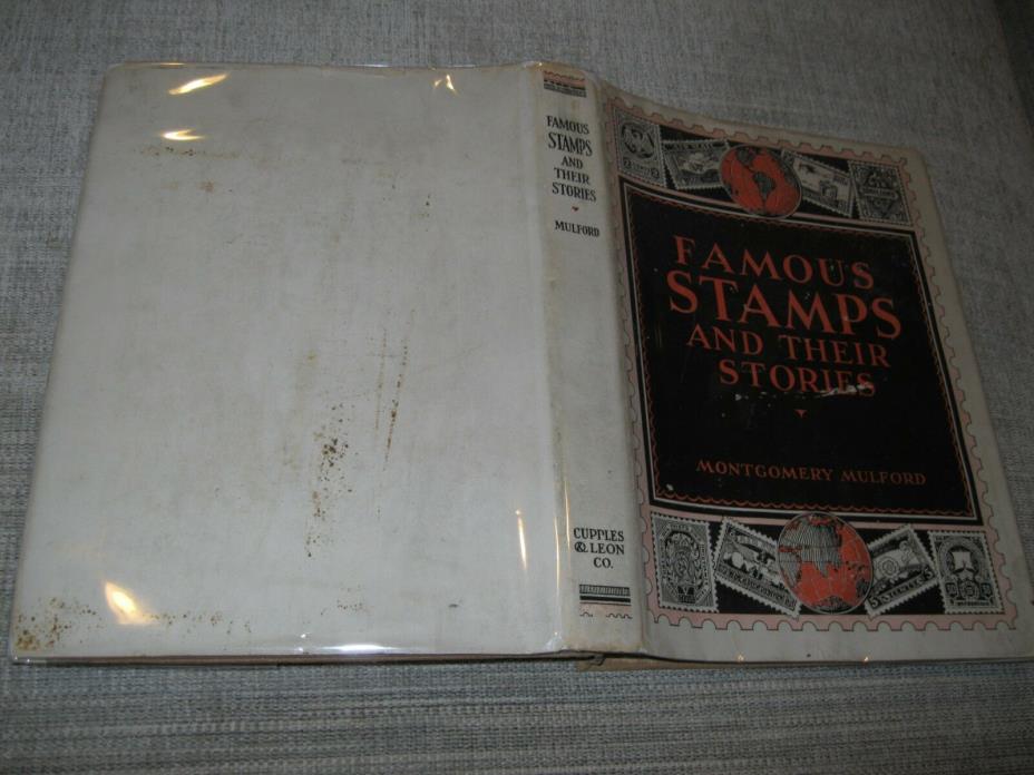 FAMOUS STAMPS & THEIR STORIES 1934 1ST PRINTING W/3 LETTERS FROM THAT YEAR INC.